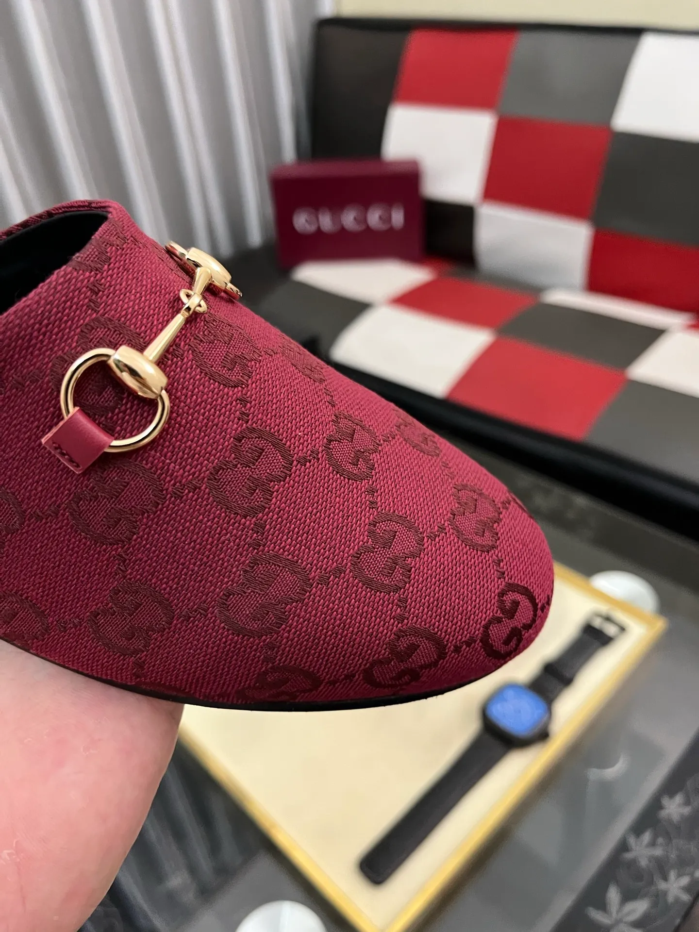 Men's shoes 💰480⌚️⌚️[Gucci] 2024 new season half-slip men's shoes, made of Italian imported first-layer frosted cowhide➕sheepskin lining, original hardware buckle, original combination wear-resistant outsole, real shot 🎬 Very comfortable on the feet, size 36-44
